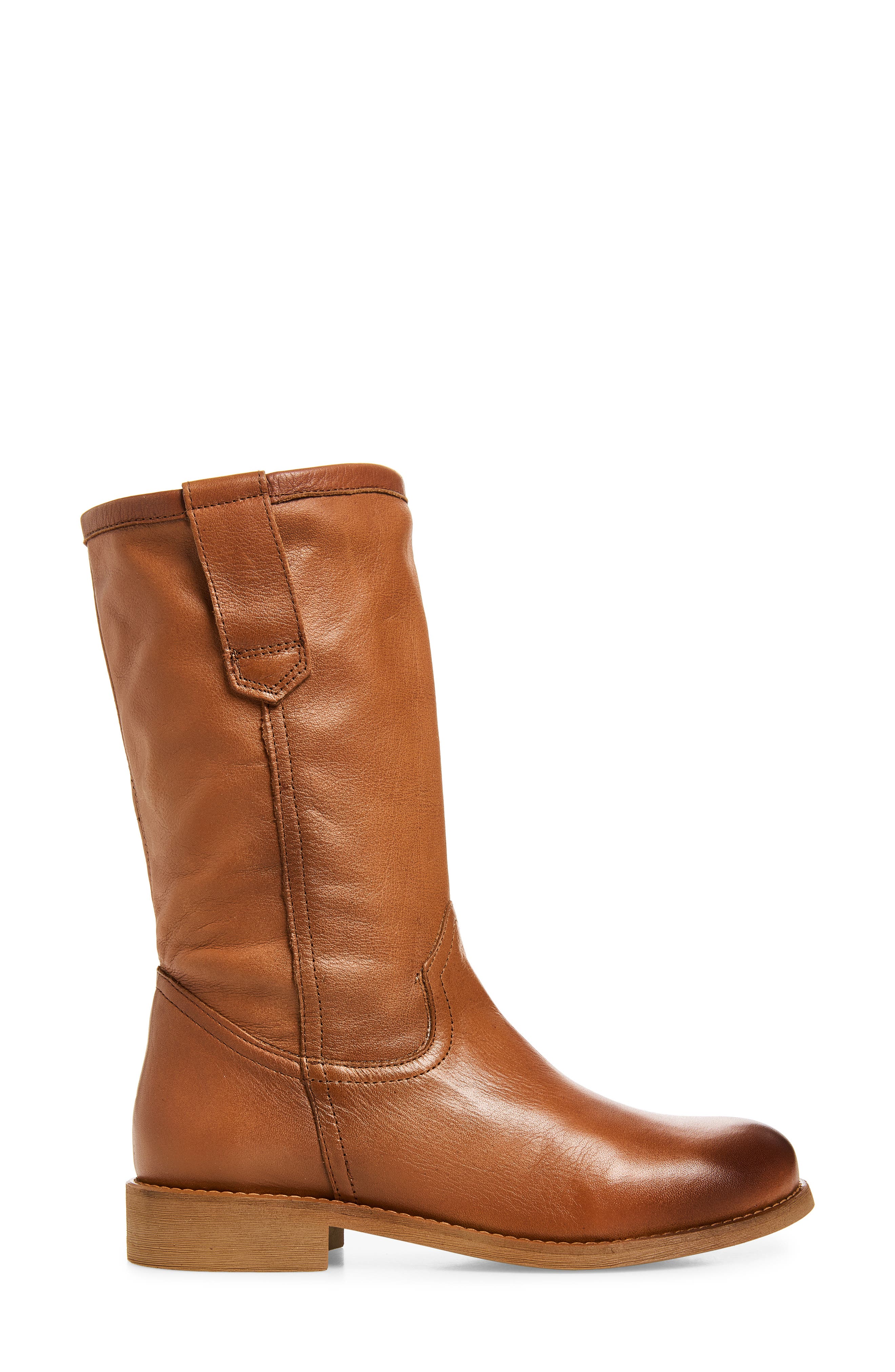 Ruben Leather Knee High Boot, Alternate, color, COGNAC LEATHER