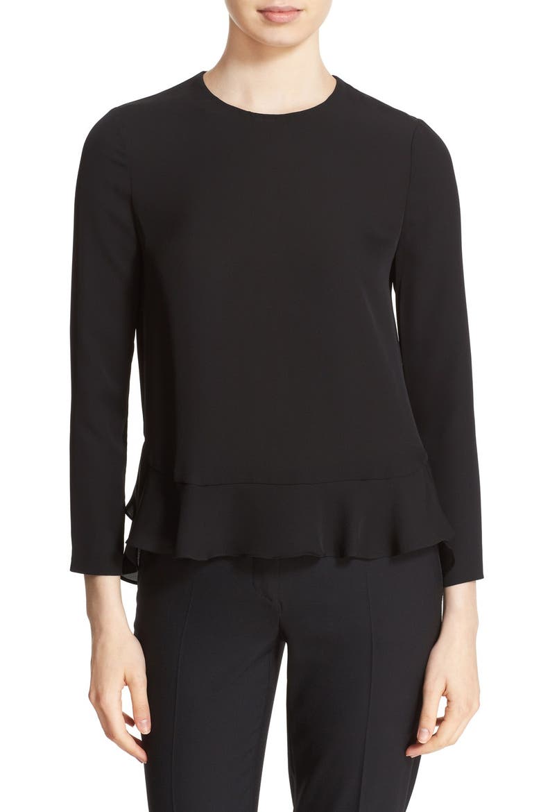 'Galia' Blouse, Main, color, BLACK
