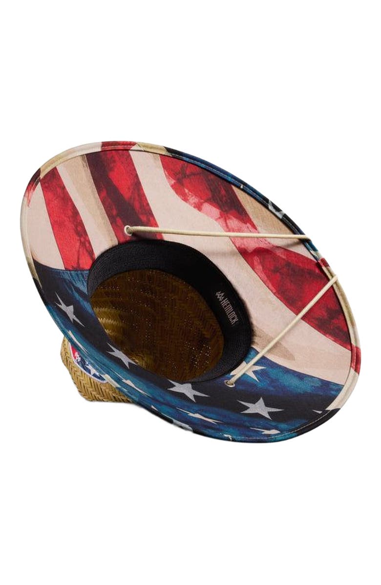 Hemlock Liberty Straw Lifeguard Hat, Alternate, color, 