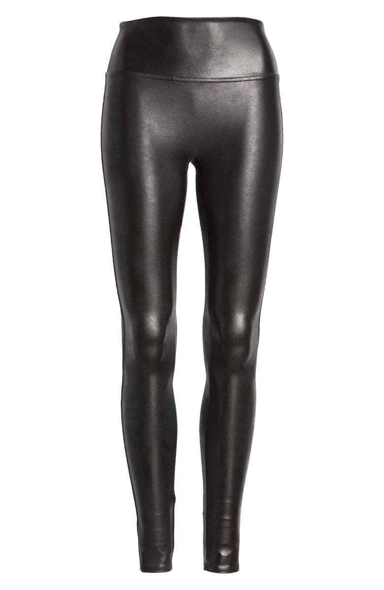SPANX<sup>®</sup> Faux Leather Leggings, Alternate, color, Very Black