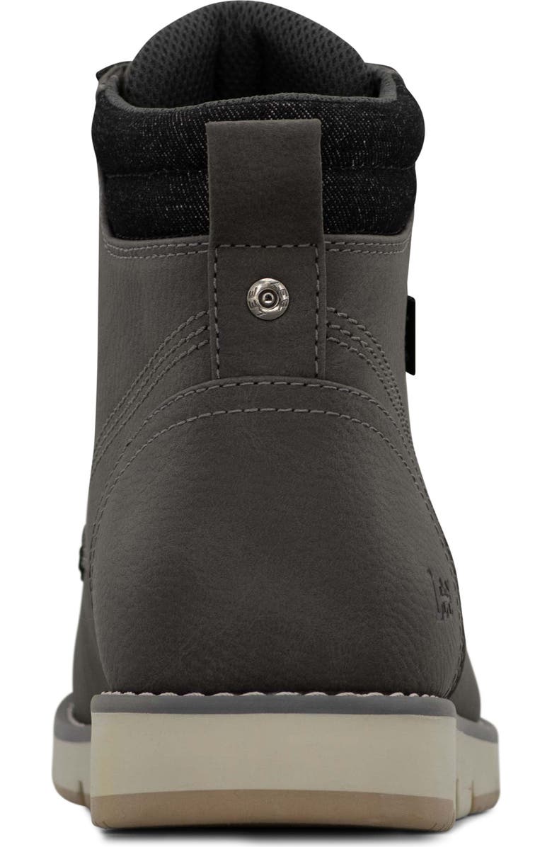 Lee Waylon Lace-Up Boot, Alternate, color, Charcoal Wax/ Black Denim