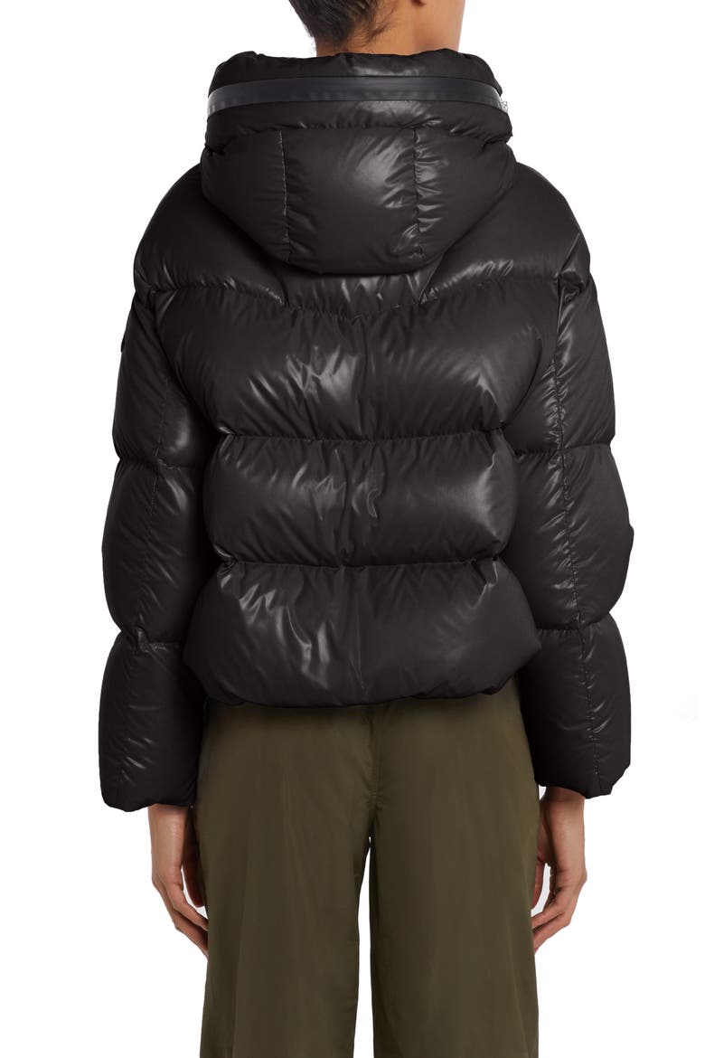 Huppe Nylon Down Puffer Jacket, Alternate, color, BLACK