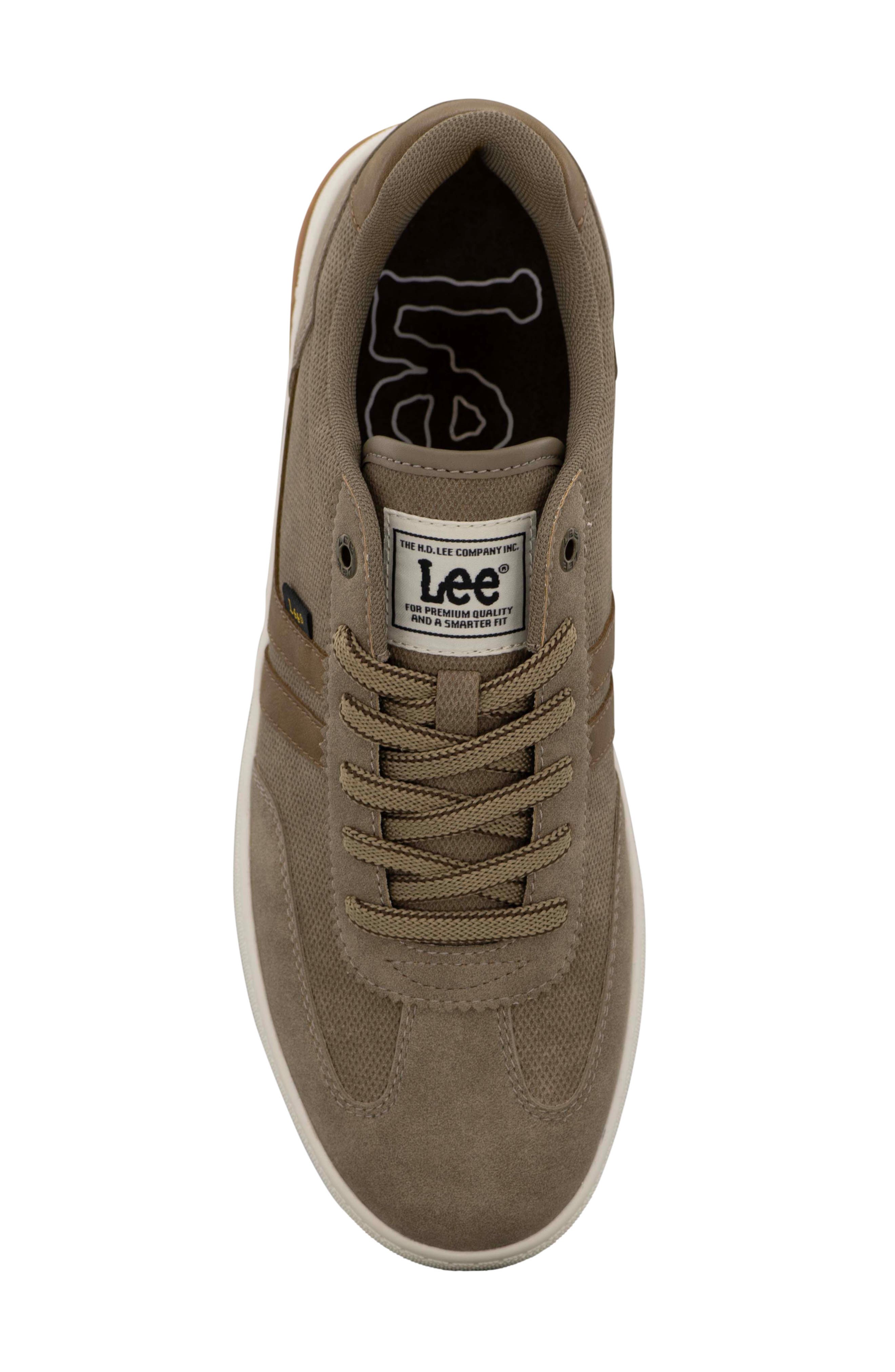 Mateo Faux Leather Sneaker, Alternate, color, DRIFTWOOD/ PARTRIDGE