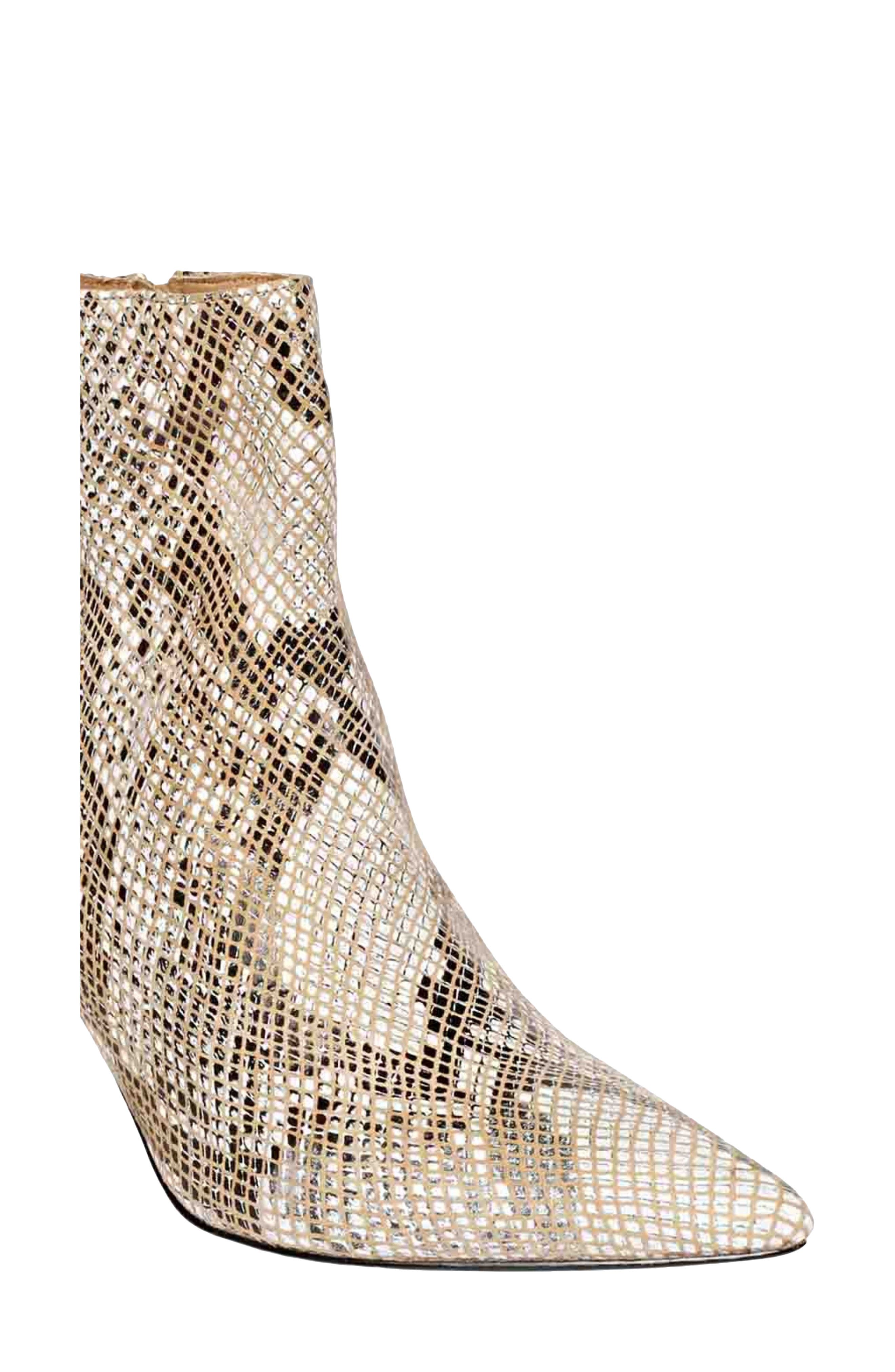 SAINT G Lottie Pointed Toe Bootie, Alternate, color, Beige