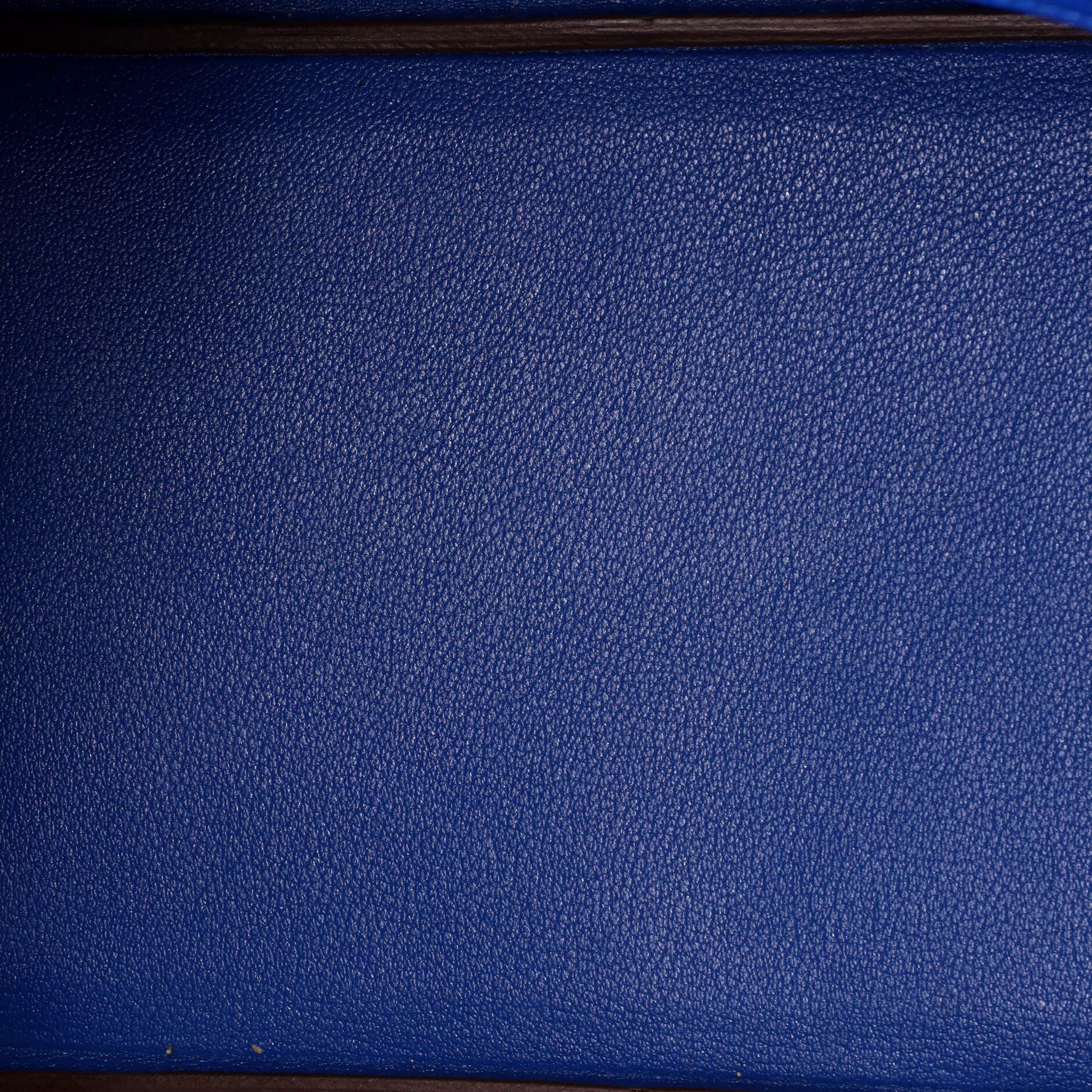 Pre-Owned Hermes Birkin Handbag Blue Clemence with Palladium Hardware 35, Alternate, color, Mykonos