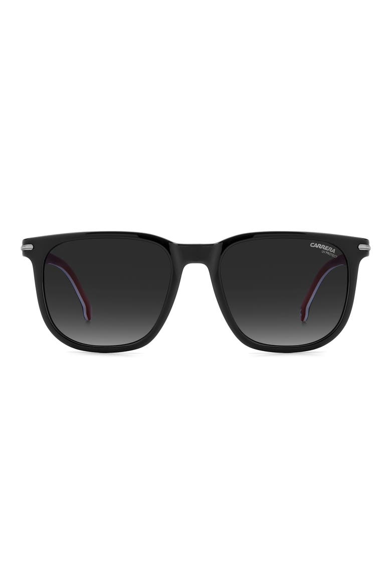 54mm Rectangular Sunglasses, Main, color, BLACK GREY SHADED