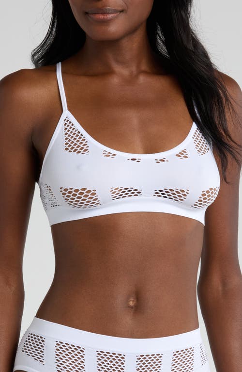 Hauty Shadow Play Bralette in White 