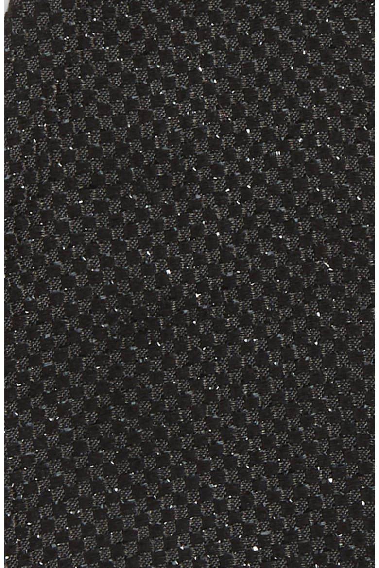 Solid Silk Blend Bow Tie, Alternate, color, BLACK