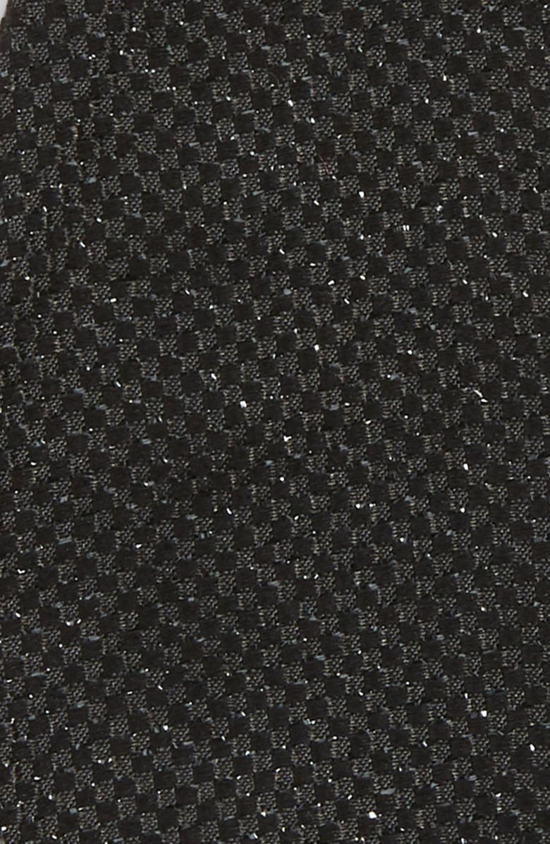 Eton Solid Silk Blend Bow Tie, Alternate, color, Black