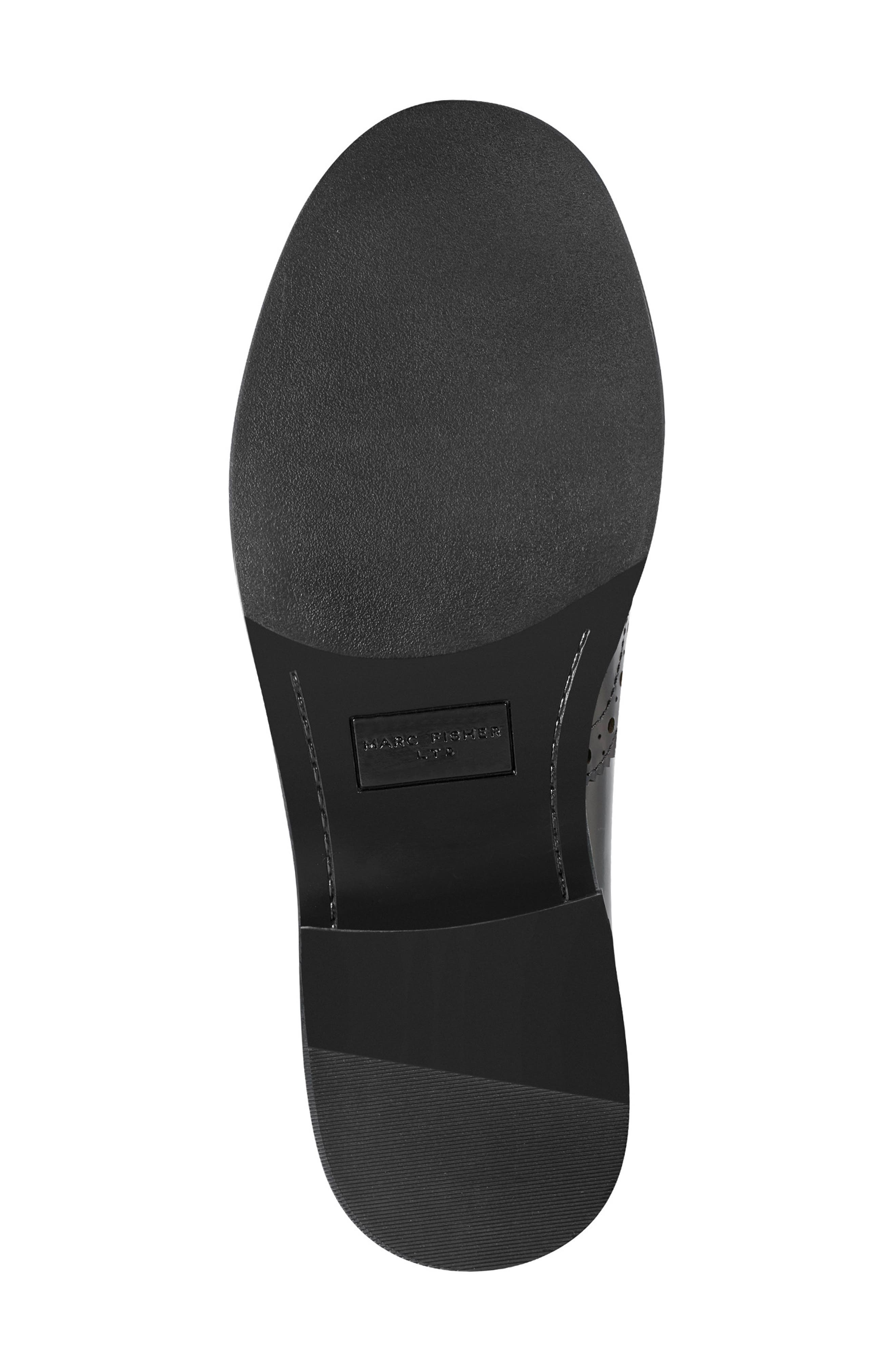 Marc Fisher LTD Parker Wingtip Monk Strap Shoe, Alternate, color, Black