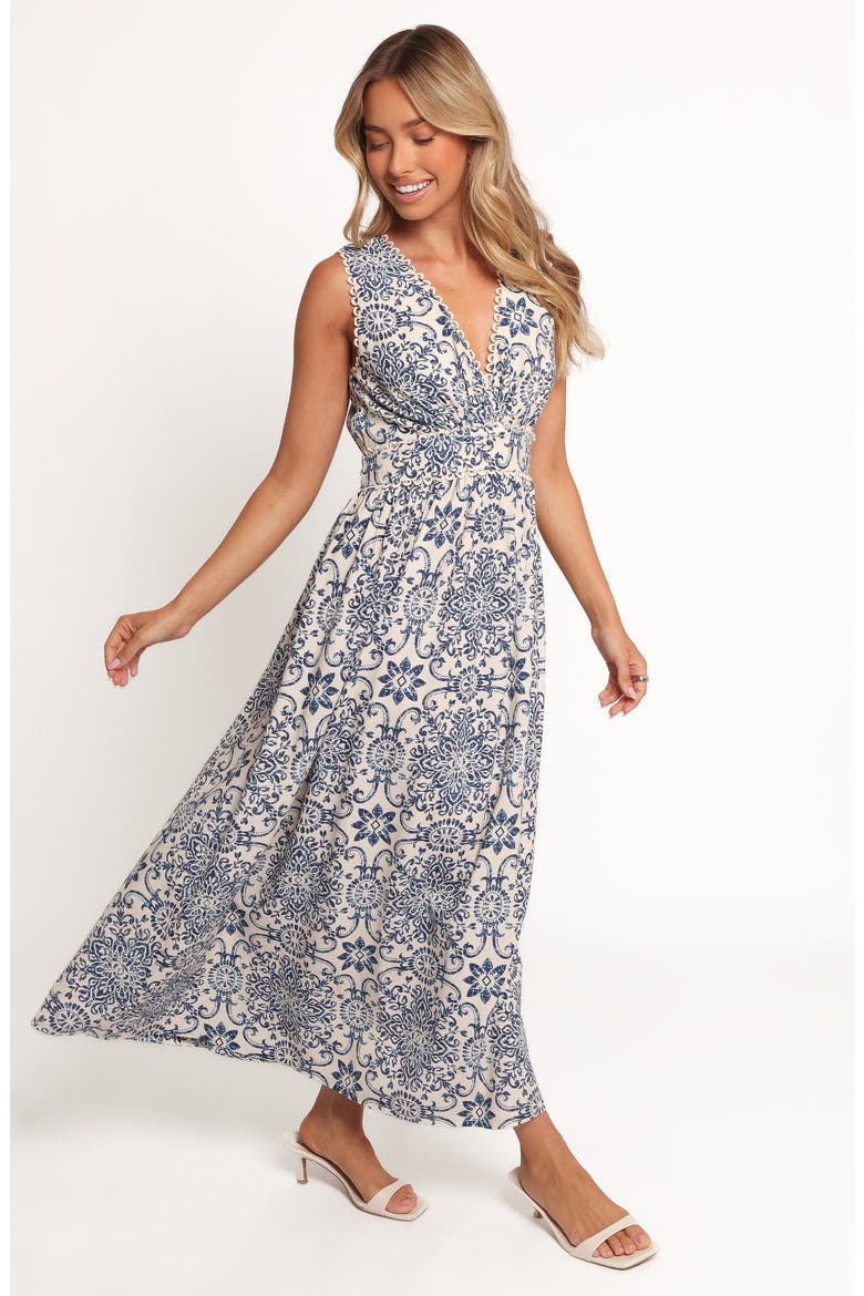 Elysia Azalea Sleeveless Midi Dress, Alternate, color, AZALEA MOSAIC