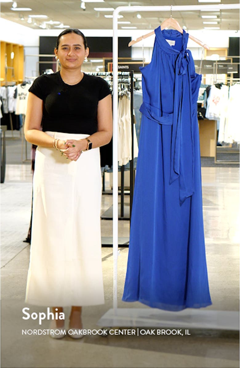 Kayla Crinkle Georgette Gown, sales video thumbnail