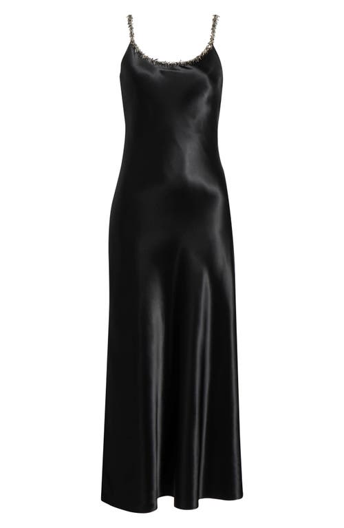 Rag & Bone Alessia Satin Slipdress In Black