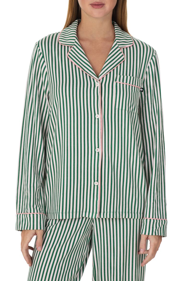 Dot Pajamas, Alternate, color, GREEN STRIPE