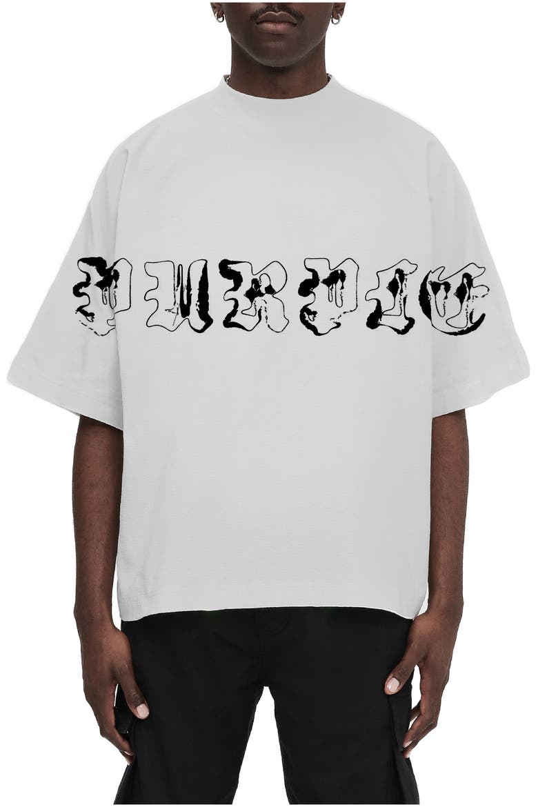 Heavyweight Textured Jersey Graphic T-Shirt, Main, color, GREY