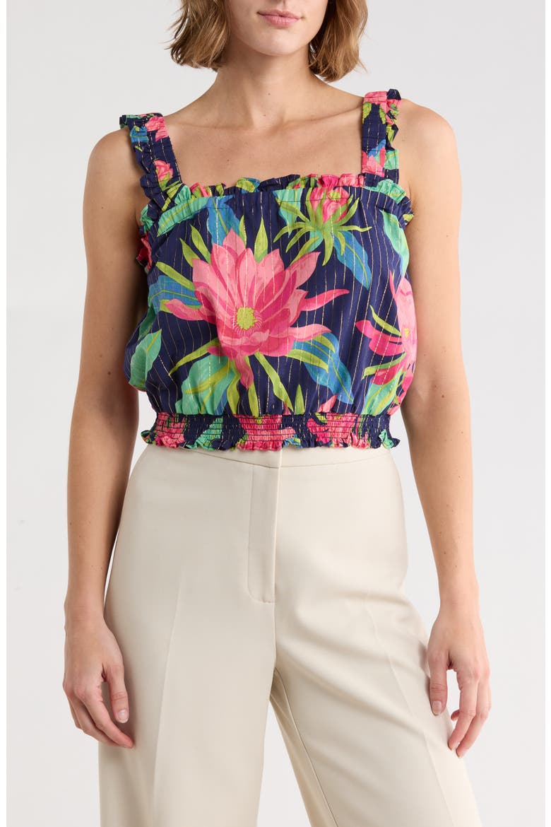 Kitri Bloom Top, Main, color, NAVY