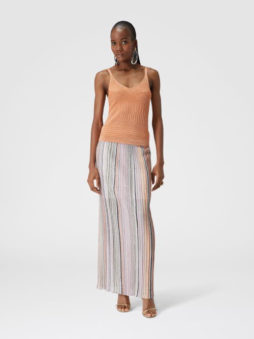 MISSONI MISSONI LAMÉ MULTI-PROCESSING VISCOSE TANK TOP