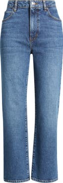FRAME The Ruler High Waist Ankle Straight Leg Jeans