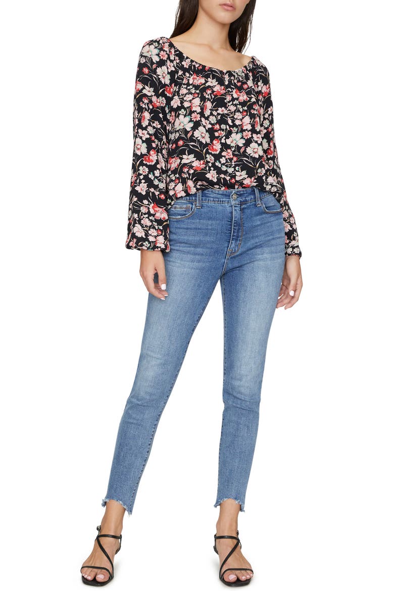 Genevieve Floral Top, Alternate, color, FILTERED SPRING