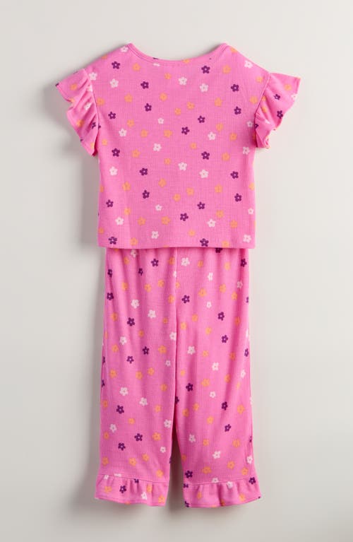 Nordstrom Kids' Rib Knit Pajamas In Pink