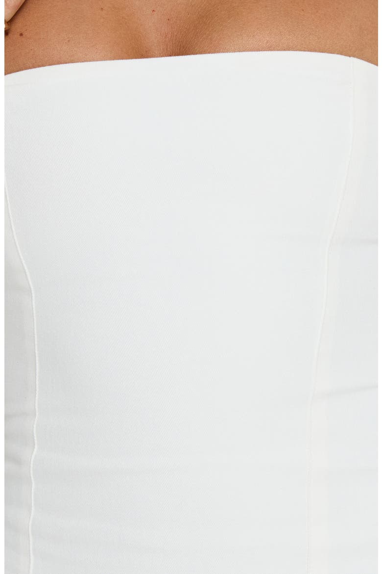 Esatora Halter Flare Minidress, Alternate, color, WHITE
