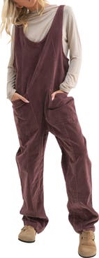 WISHLIST Open Back Corduroy Jumpsuit
