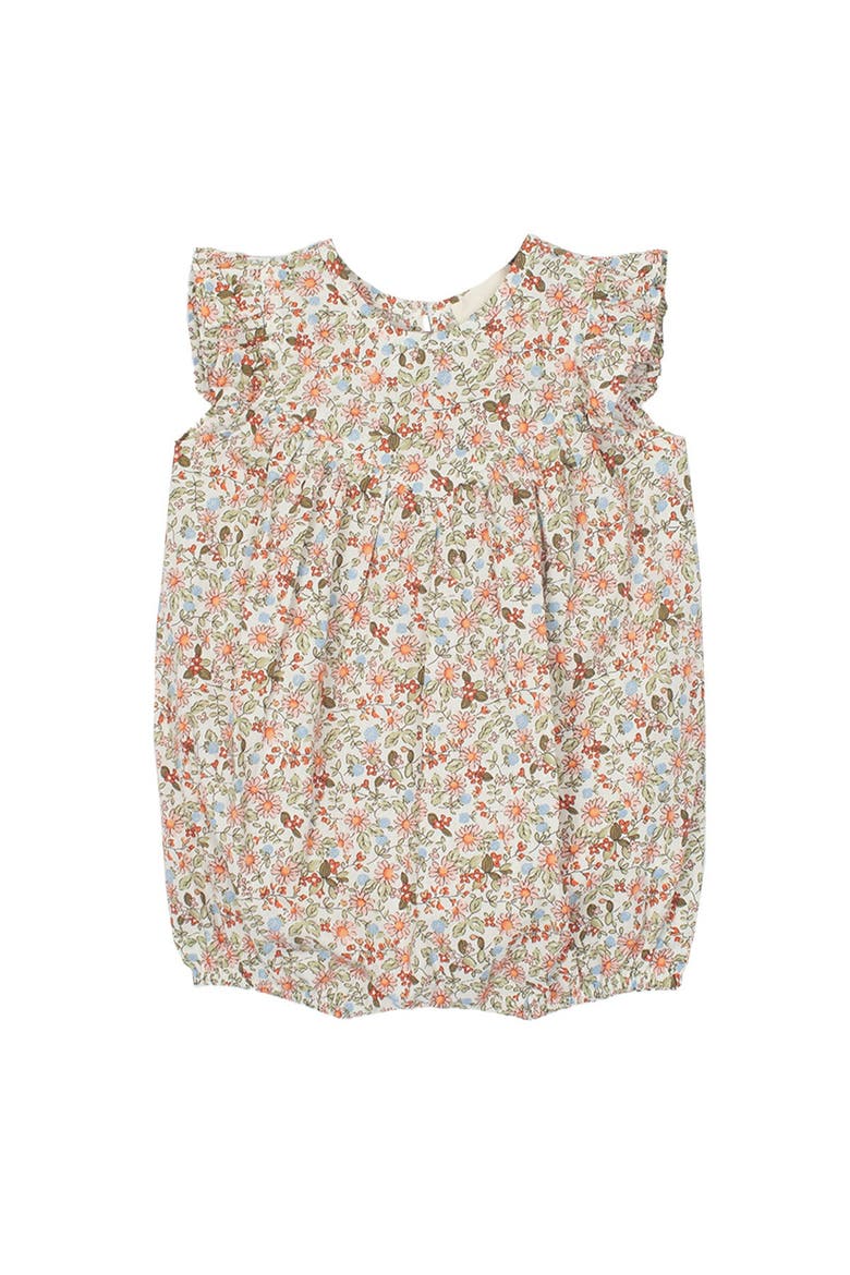 Sunset Fields Baby Romper, Main, color, Brown