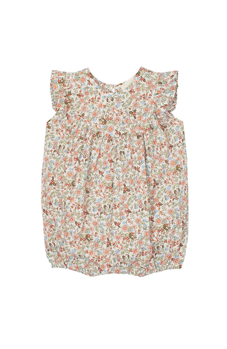 Mabel + Honey Sunset Fields Baby Romper, Main, color, Brown