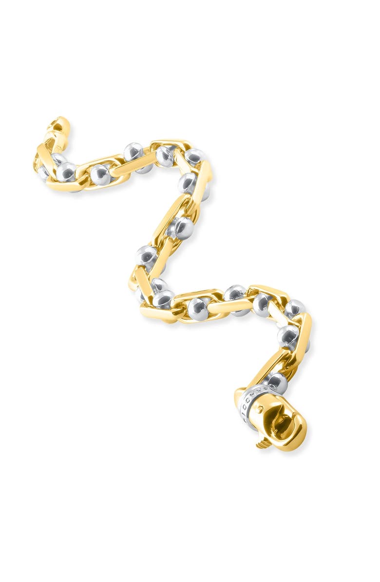 Bliss Diamond Men's Mariner Solid 14k Gold 27.9gram Designer Two Tone 6mm Heavy Masculine Bracelet 8.5", Alternate, color,
