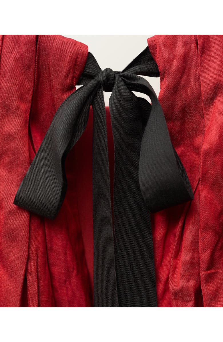 MANGO Bow Shift Dress, Alternate, color, Red