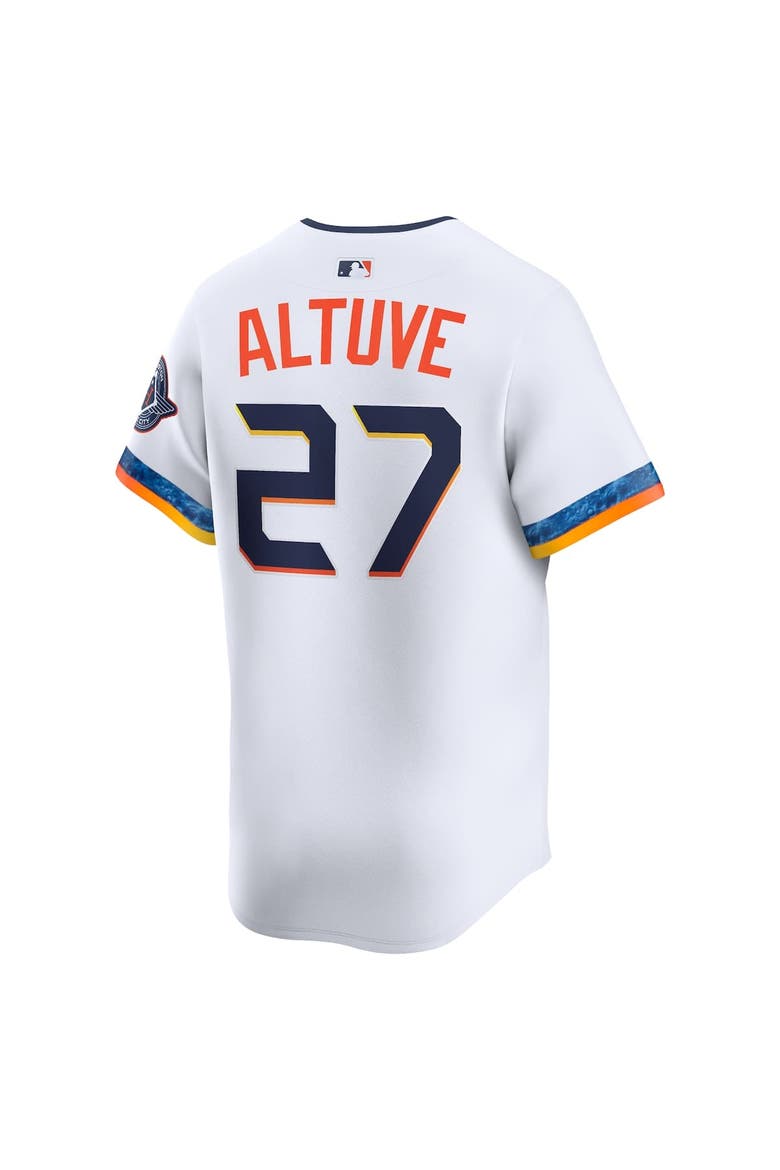 Men's Nike Jose Altuve White Houston Astros 2025 City Connect Limited Player Jersey, Alternate, color, White