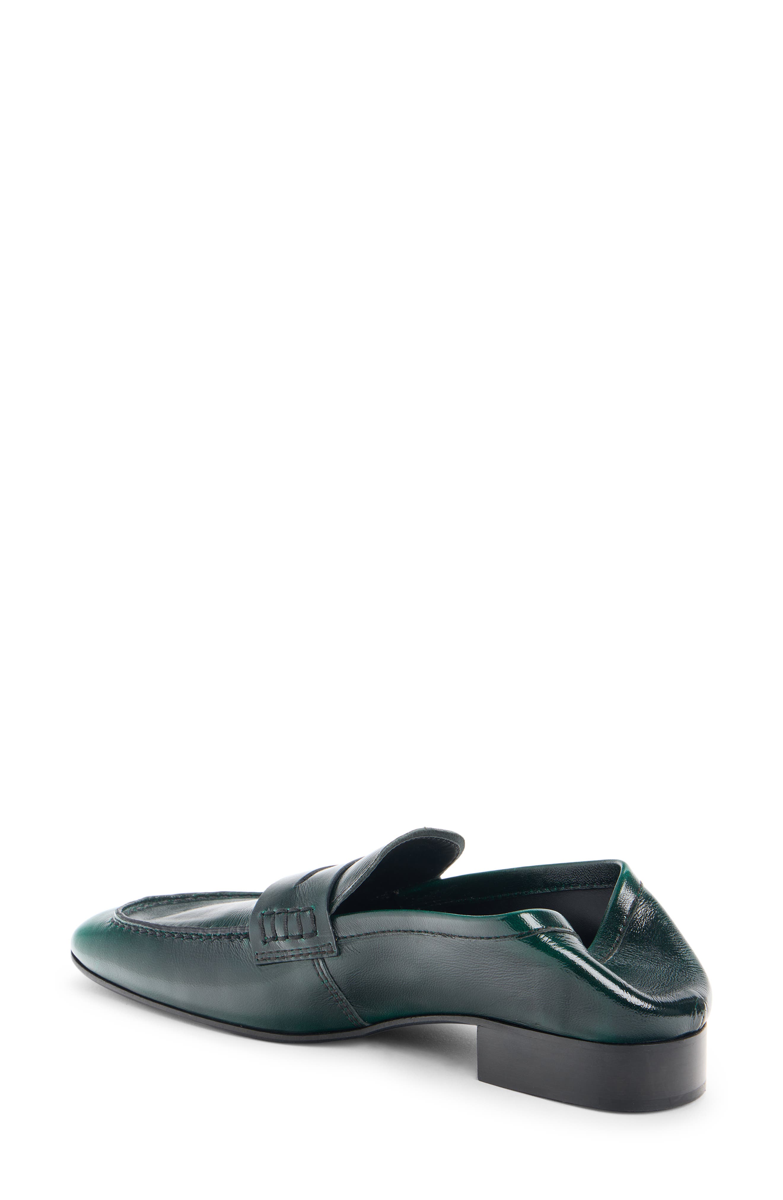 Dries Van Noten Soft Penny Loafer, Alternate, color, Emerald