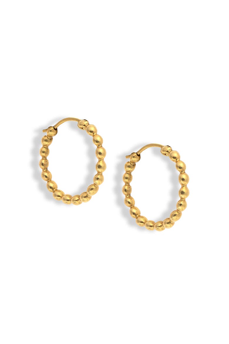 Demetra Gold Hoop Earrings, Alternate, color, Yellow Gold