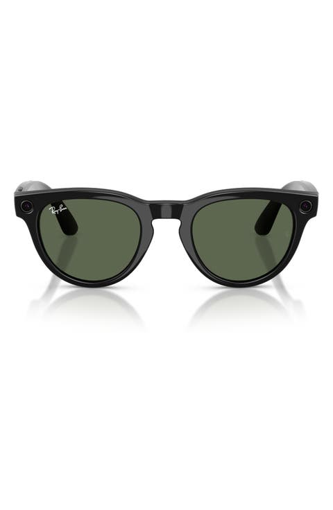 Meta Headliner 50mm Round Sunglasses