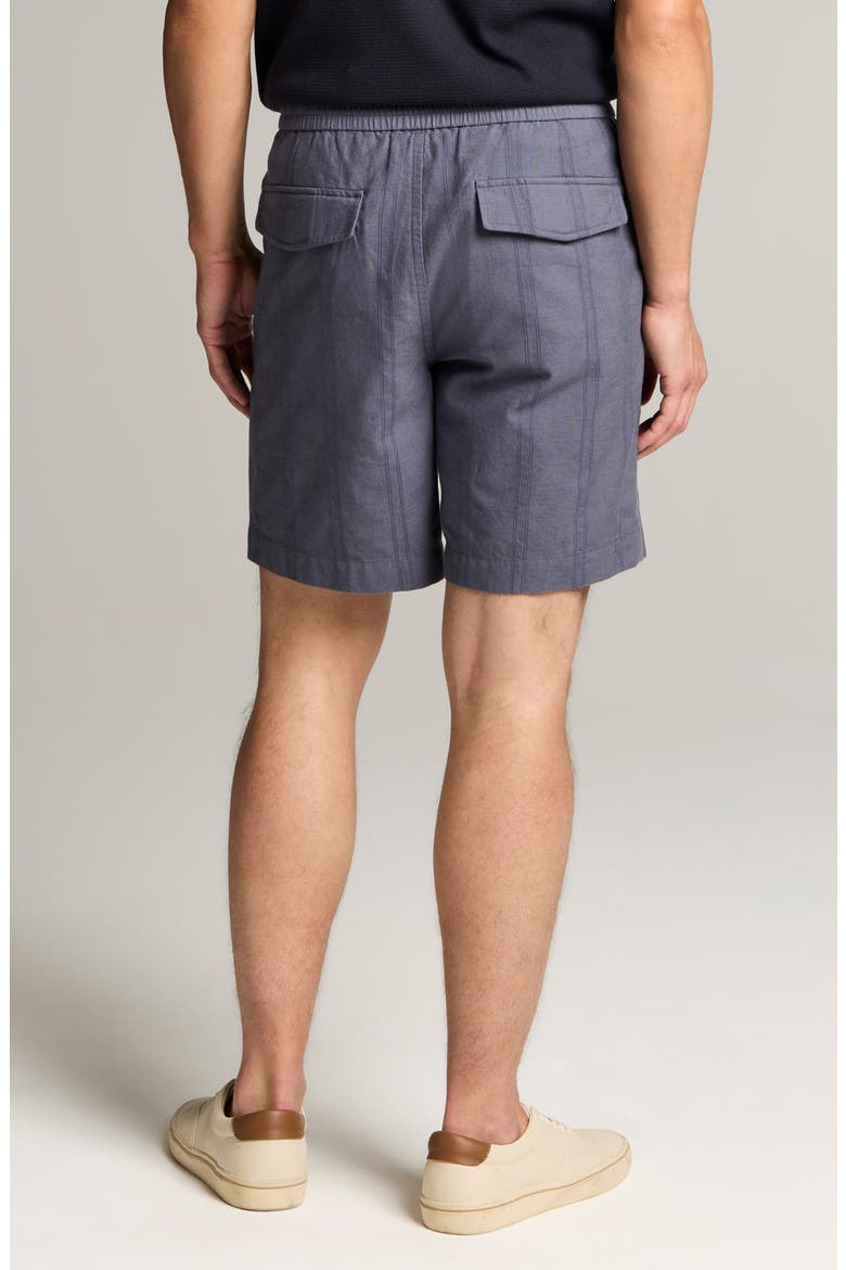 Cove Stripe Cotton & Hemp Shorts, Alternate, color, NEUE BLUE