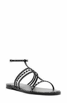 Schutz Isidora Studded Ankle Strap Sandal