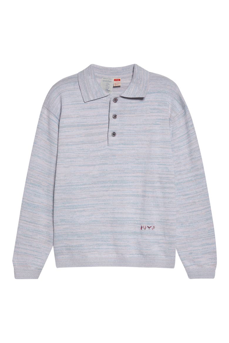 Space Dye One of a Kind Polo Sweater, Alternate, color, LIGHTS