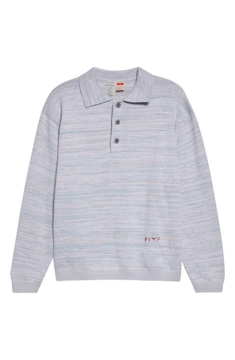 Space Dye One of a Kind Polo Sweater