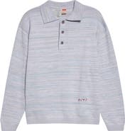 Waste Yarn Project Space Dye One of a Kind Polo Sweater