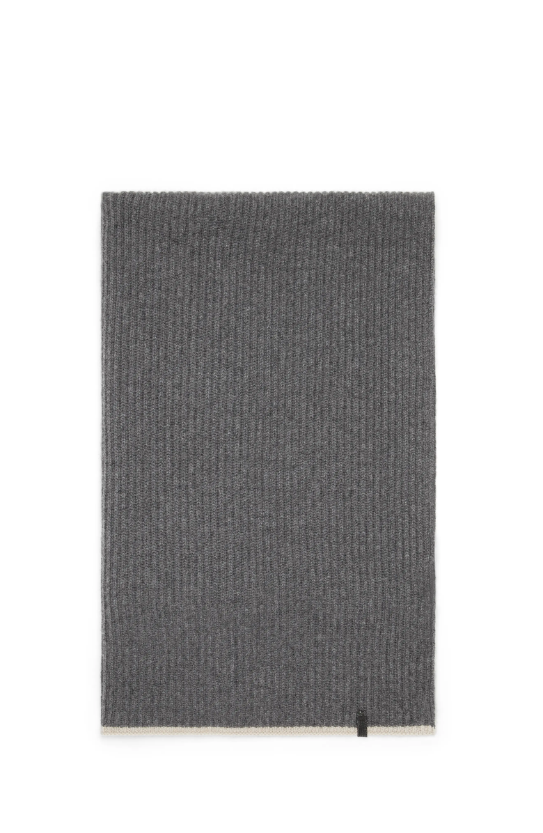 Brunello Cucinelli Knit scarf, Main, color, Medium Grey