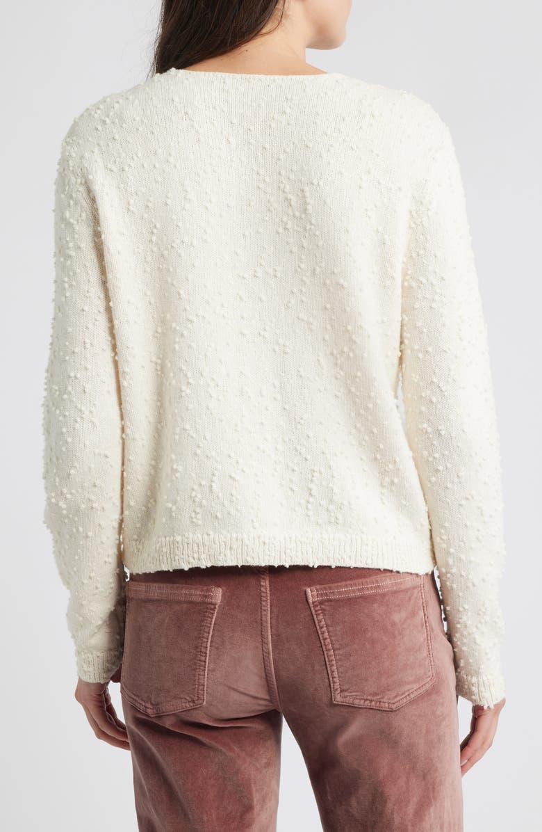 KOBI HALPERIN Richie Wool Cardigan, Alternate, color, Ivory
