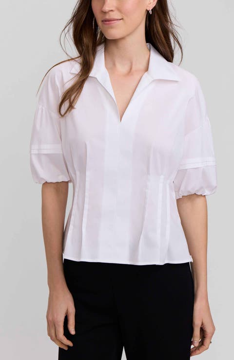 Lucia Puff Sleeve Popover Shirt