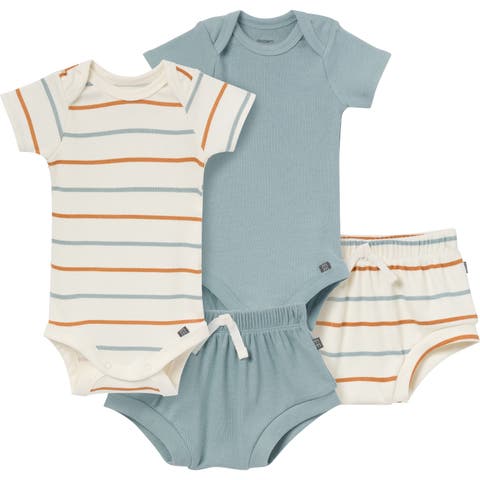 Coordinating 4-Pack Bodysuit & Shorts Set (Baby)