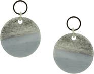 OLIVIA WELLES Kaia Smoky Grey Hoop Earrings