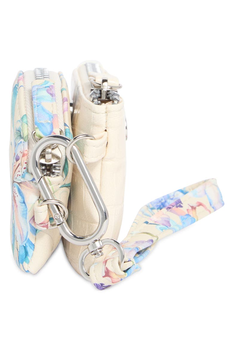 Kelly Set of 2 Pouches, Alternate, color, MULTI IRIS/ PARCHMENT