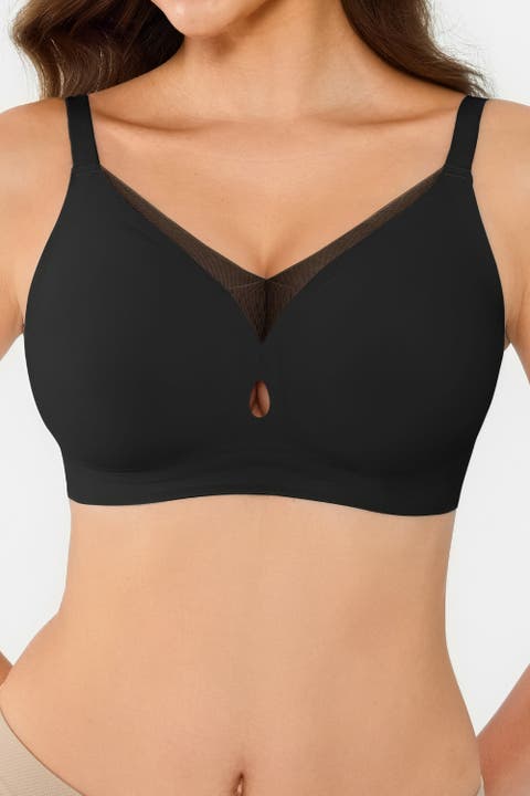 Seamless Wireless Jelly Leopard Contour Minimizer Support Bra