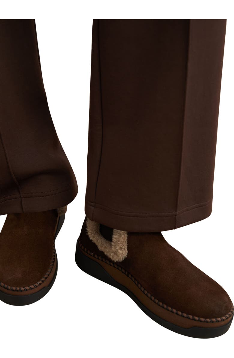 Reiss Lexi Faux Fur Lined Chelsea Boot, Alternate, color, Chocolate