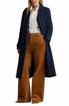 Lauren Ralph Lauren Double-Faced Georgette Wrap Coat