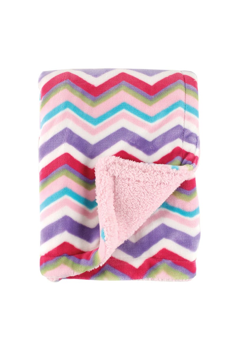 Plush Two-Layered Comfort Throw, Main, color, Pink