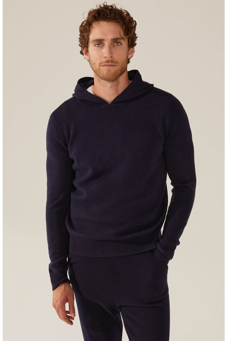 Jasper Cashmere Hoodie, Main, color, Navy